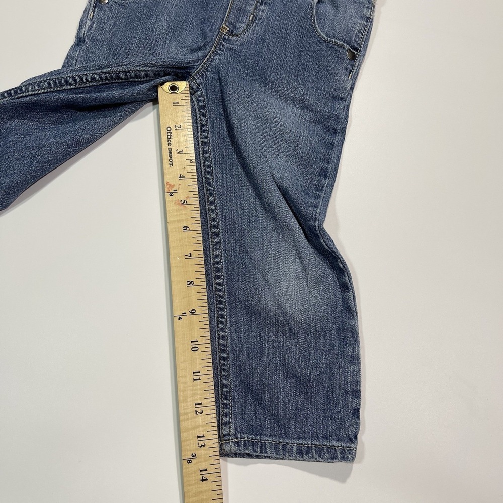 Vintage Oshkosh Genuine Kids Denim Bib Overalls Size 3T Premium Denim - Picture 11 of 11